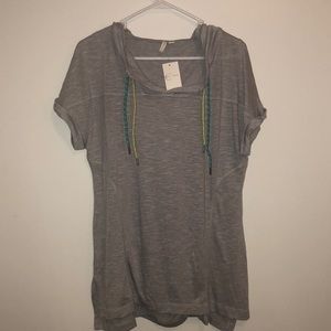 Women’s grey hooded top